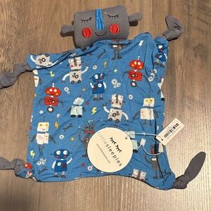 NWT Little Sleepies Blue Robot Lovey